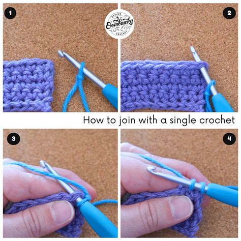 Joining With Single Crochet