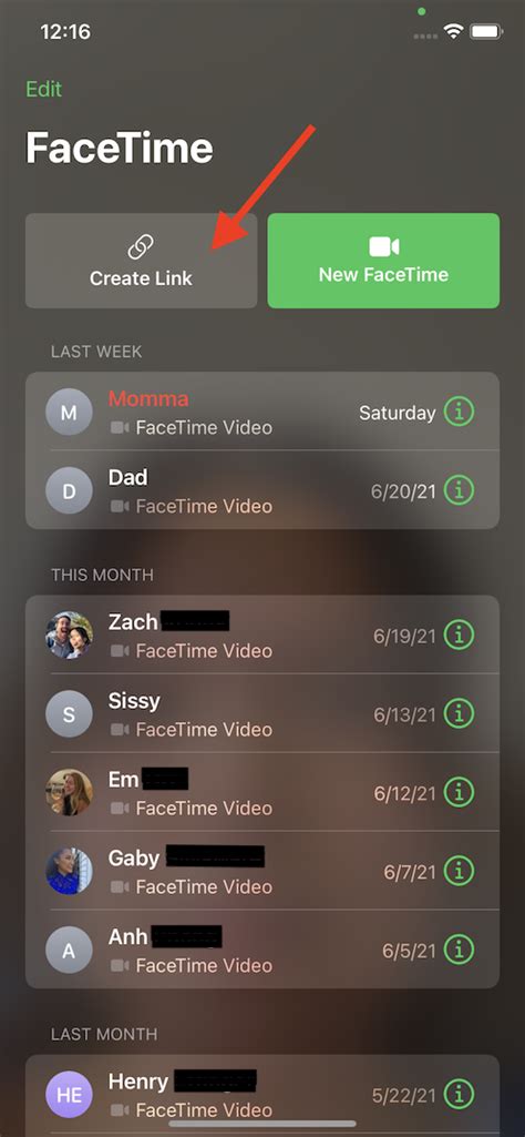 Joining a FaceTime Link on Android