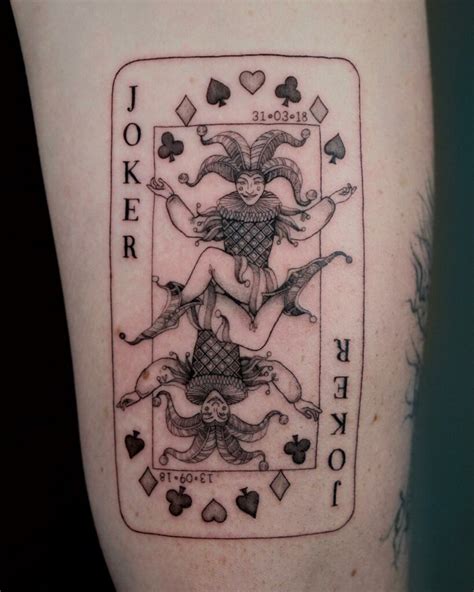 Pin by Ирина on tattoo Card tattoo, Joker card tattoo