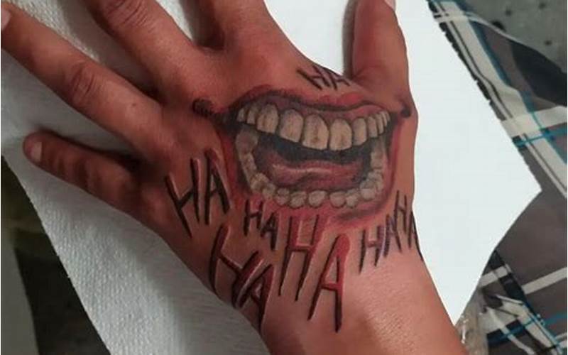 Joker Hand Tattoo Smile Design