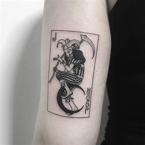 Joker With Cards Tattoo