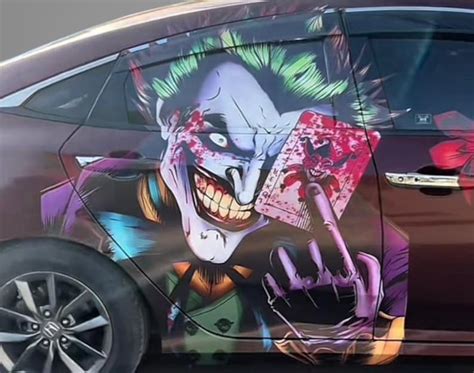 Joker Car Sticker Design