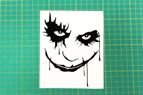 Joker Face Car Sticker
