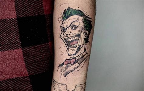 Joker Tattoo Editing