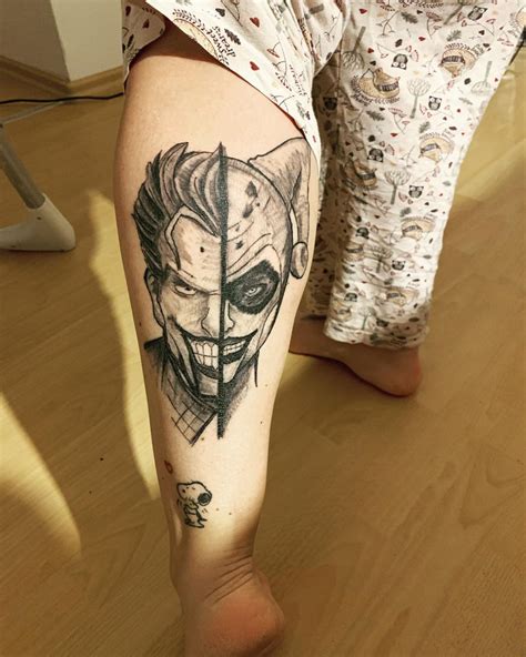 Joker Tattoo Leg