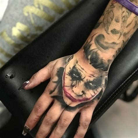 Joker Tattoo On Hand