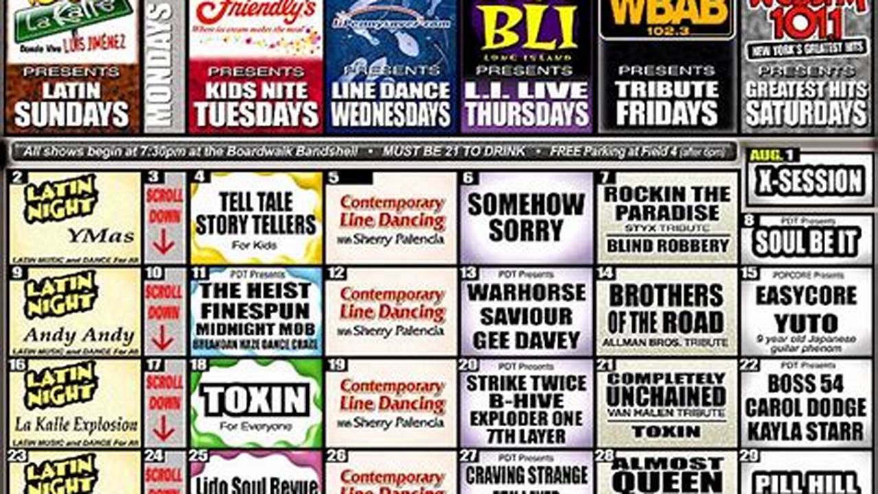 Jones Beach Concert Calendar