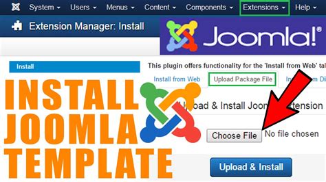 Joomla 4 How To Install Template