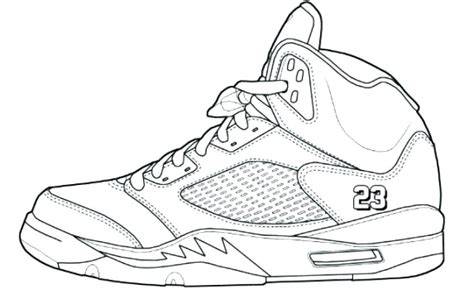 Jordan Shoes Coloring Page