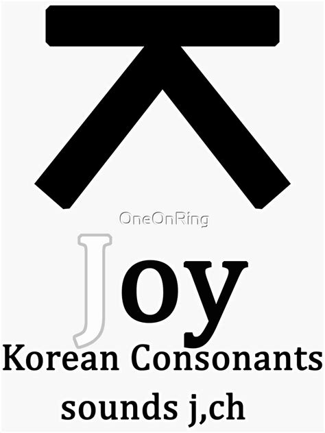 Joy In Korean Alphabet