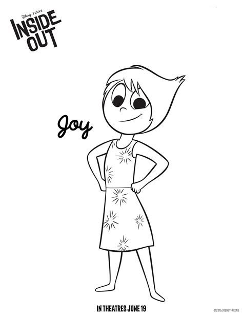 Joy Inside Out Coloring Pages