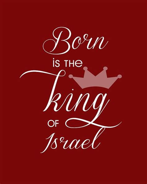 Joy of Born is The King of Israel