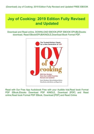 Joy of Cooking (2019 Edition Fully Revised and Updated) iStyle