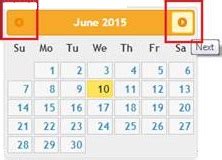 Datepicker ui with next previous and today date custom button Therichpost