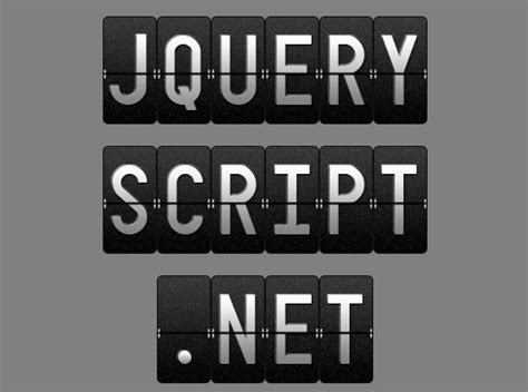 Jquery Flipboard Animation