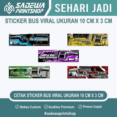 Jual Stiker Bus