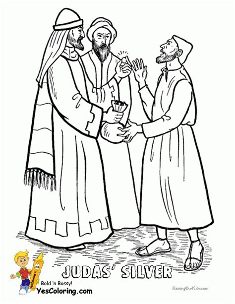Judas Betrays Jesus Activity Sheets