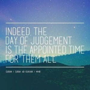 Judgement Day Islam Quotes