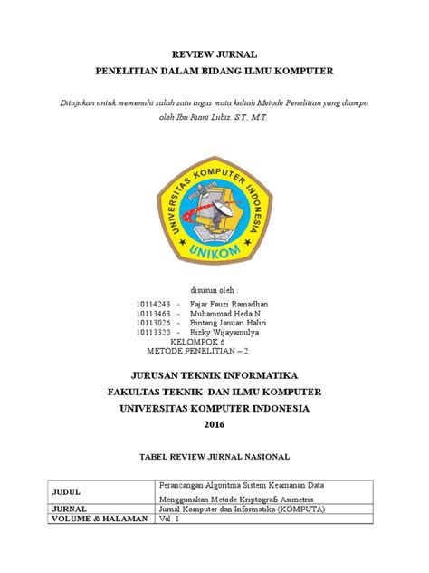 Judul Jurnal Contoh Informatika