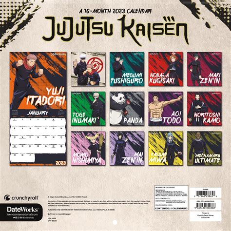 Jujutsu Kaisen Calendar