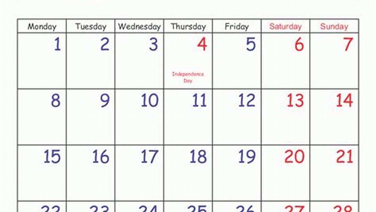July 28th 2025 Calendar Calculator Program