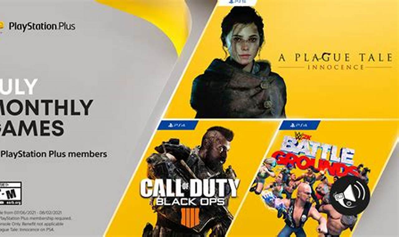 July Monthly Games Ps Plus 2024