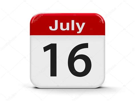 July 16th Calendar