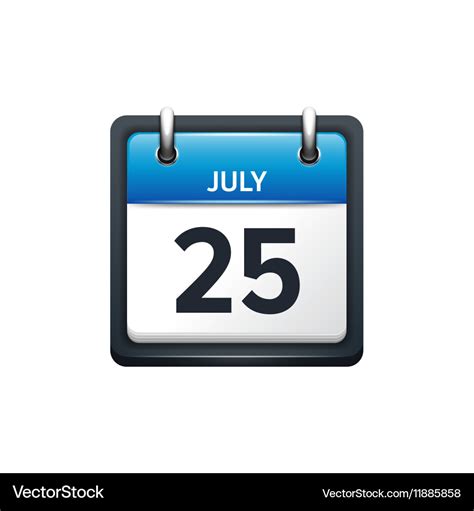 July 25th Calendar