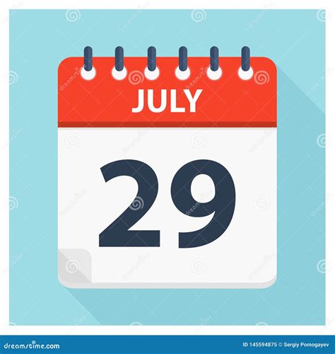 July 29 Calendar