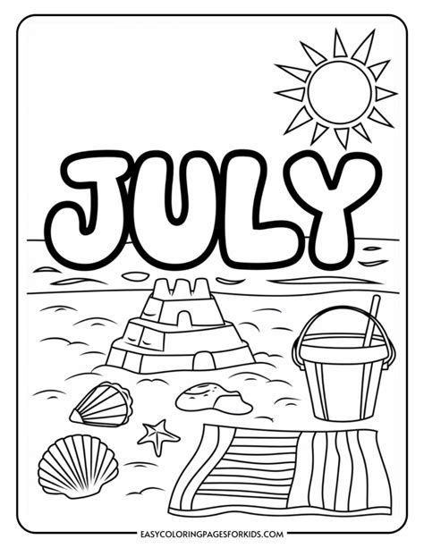 July And Summer Color Pages