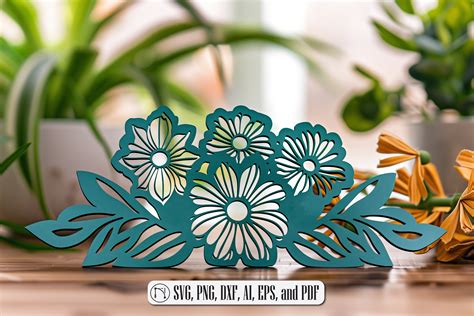 July Flower SVG Cut Files & Designs