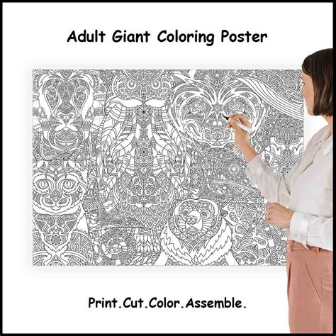 Jumbo Coloring Pages For Adults