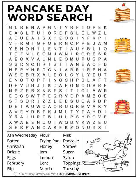 Jumbo Word Search Printable