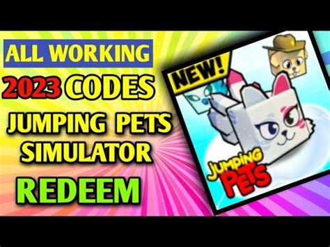 Jumping Pets Simulator Codes - Roblox July 2023 -