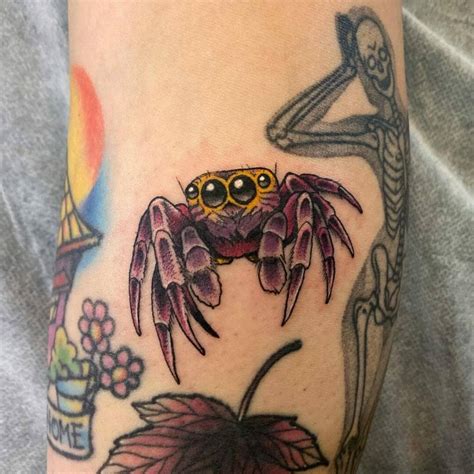 Jumping Spider Tattoo
