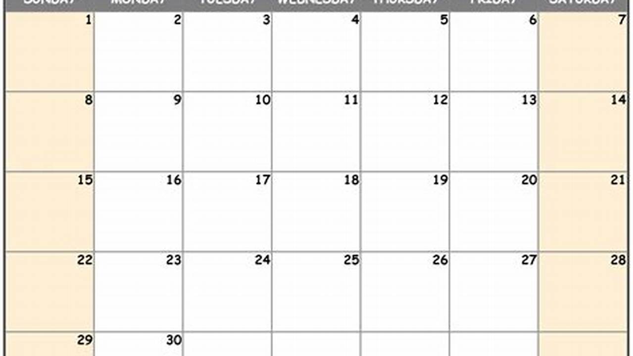 June 1 Calendar 2025