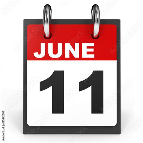 June 11 Calendar