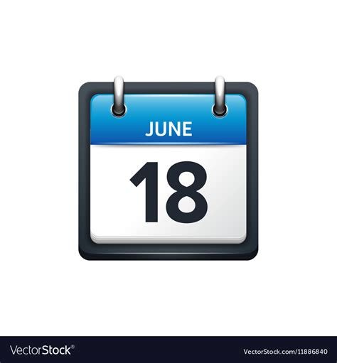 June 18th Calendar