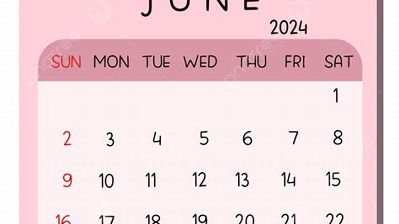 June 2024 Calendar Computer Background