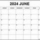 June 2024 Calendar Printable