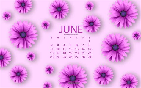 June Wallpaper Calendar