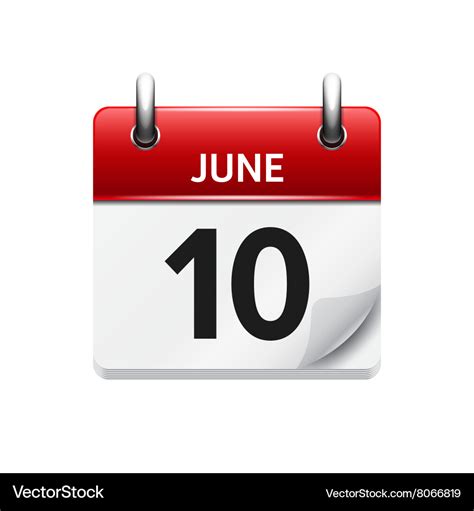 June 10th Calendar