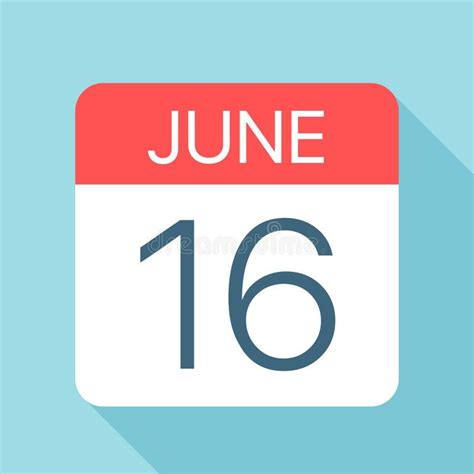 June 16th Calendar