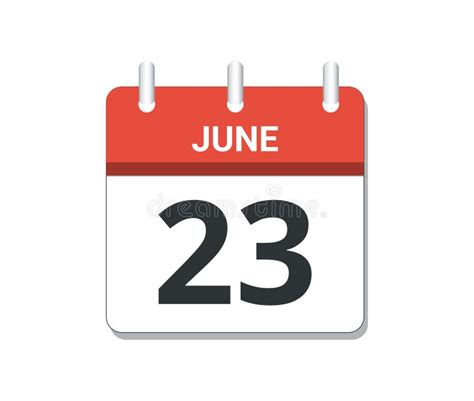 June 23rd Calendar