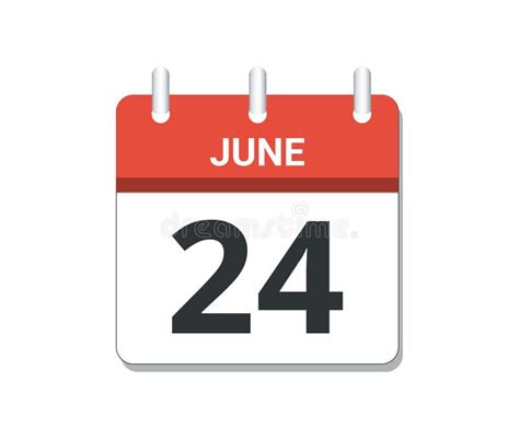 June 24th Calendar