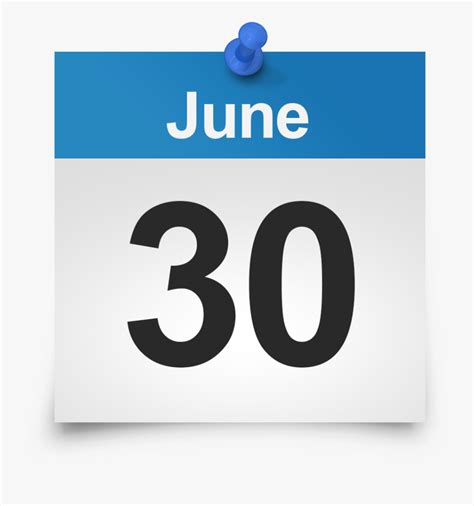 June 30th Calendar