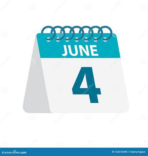 June 4th Calendar