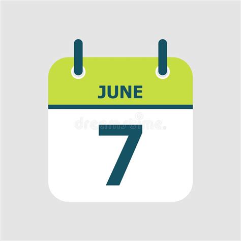 June 7th Calendar