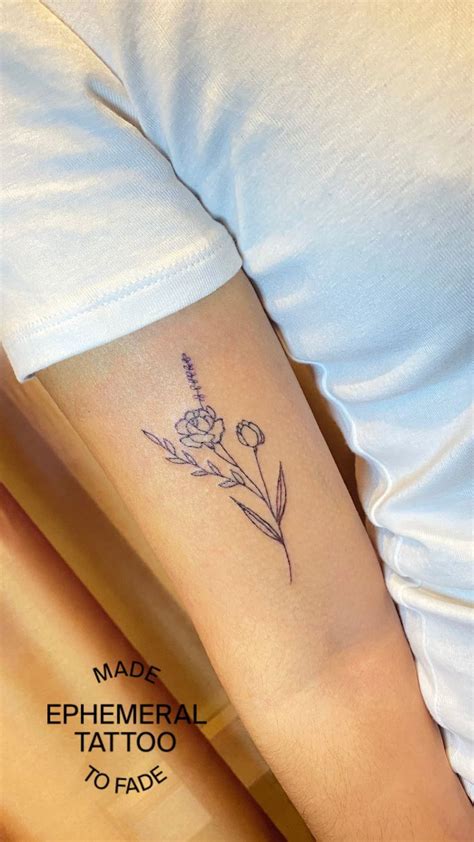 June Birth Flower Tattoo