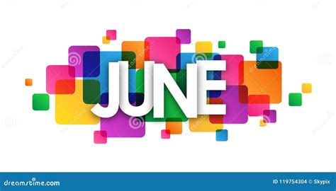 June Calendar Banner